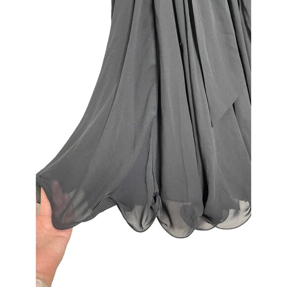 French Connection Pretty Penelope Strappy Dress Size 6 Black Rhinestone New - Picture 6 of 12